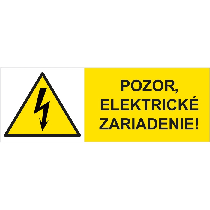 Pozor, elektrické zariadenie