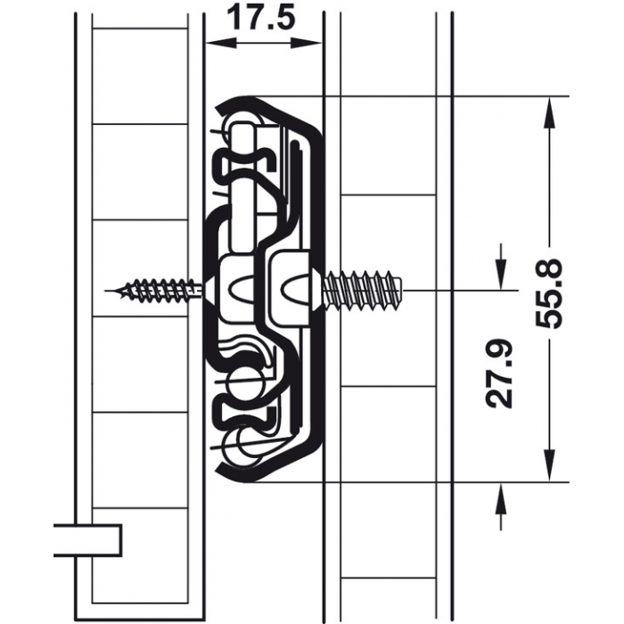 Guličkový plnovýsuv s tlmením 900 mm